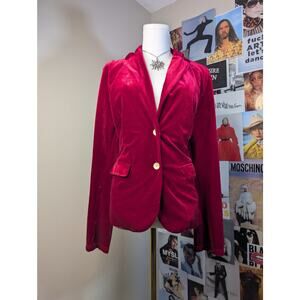 Red Velvet Blazer